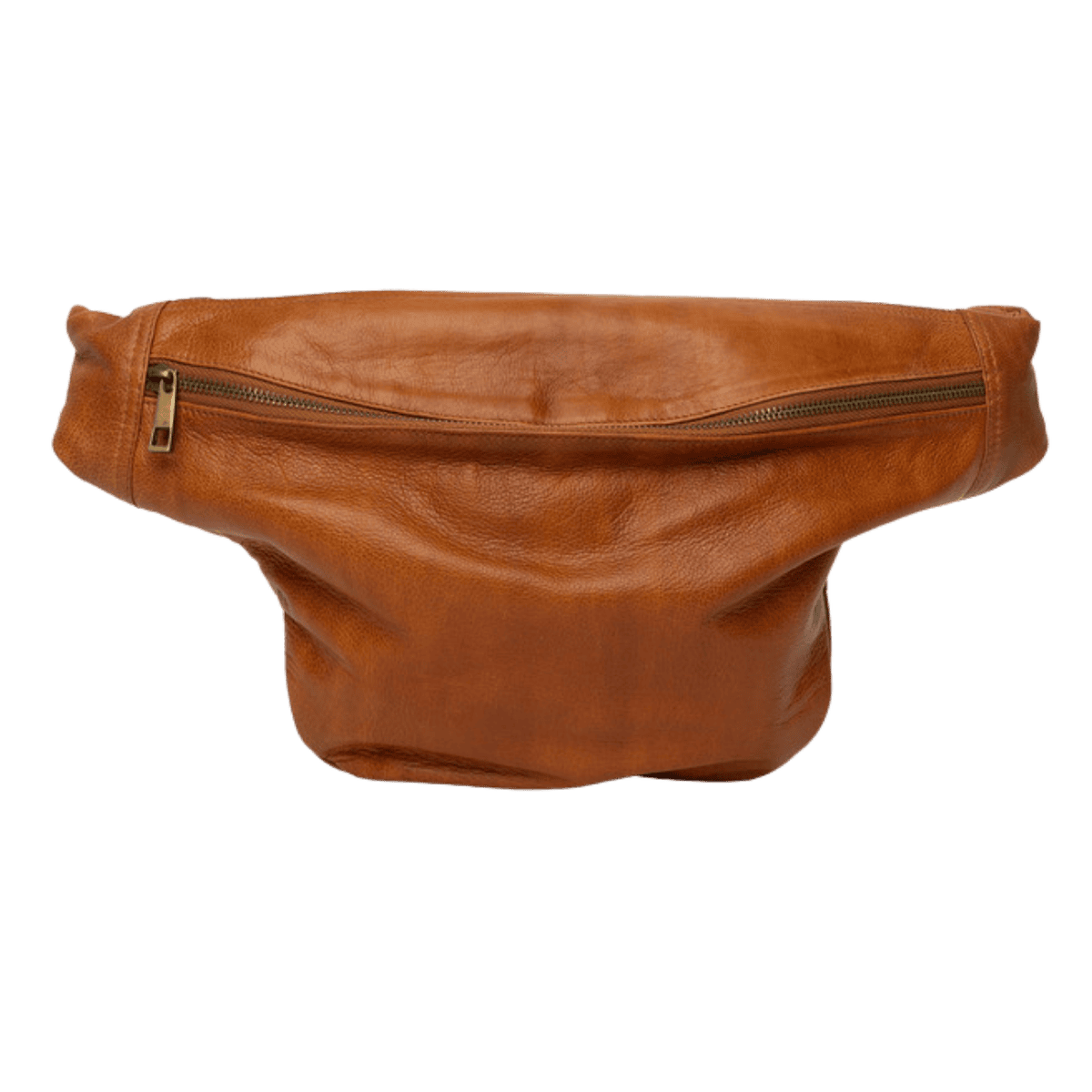 Merla er en stor bumbag taske fra ReDesigned. Denne er i farven burned tan som er en lysebrun læder