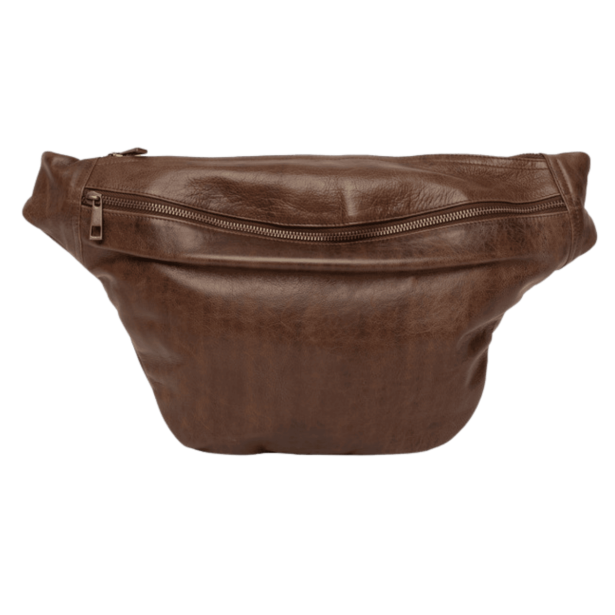 Merla er en stor bumbag taske fra ReDesigned. Denne er i farven woodsmoke som er en mørkebrun læder