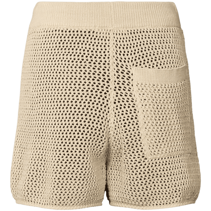 Løse sommershorts i økologisk bomuld med elastik og bindebånd i taljen.