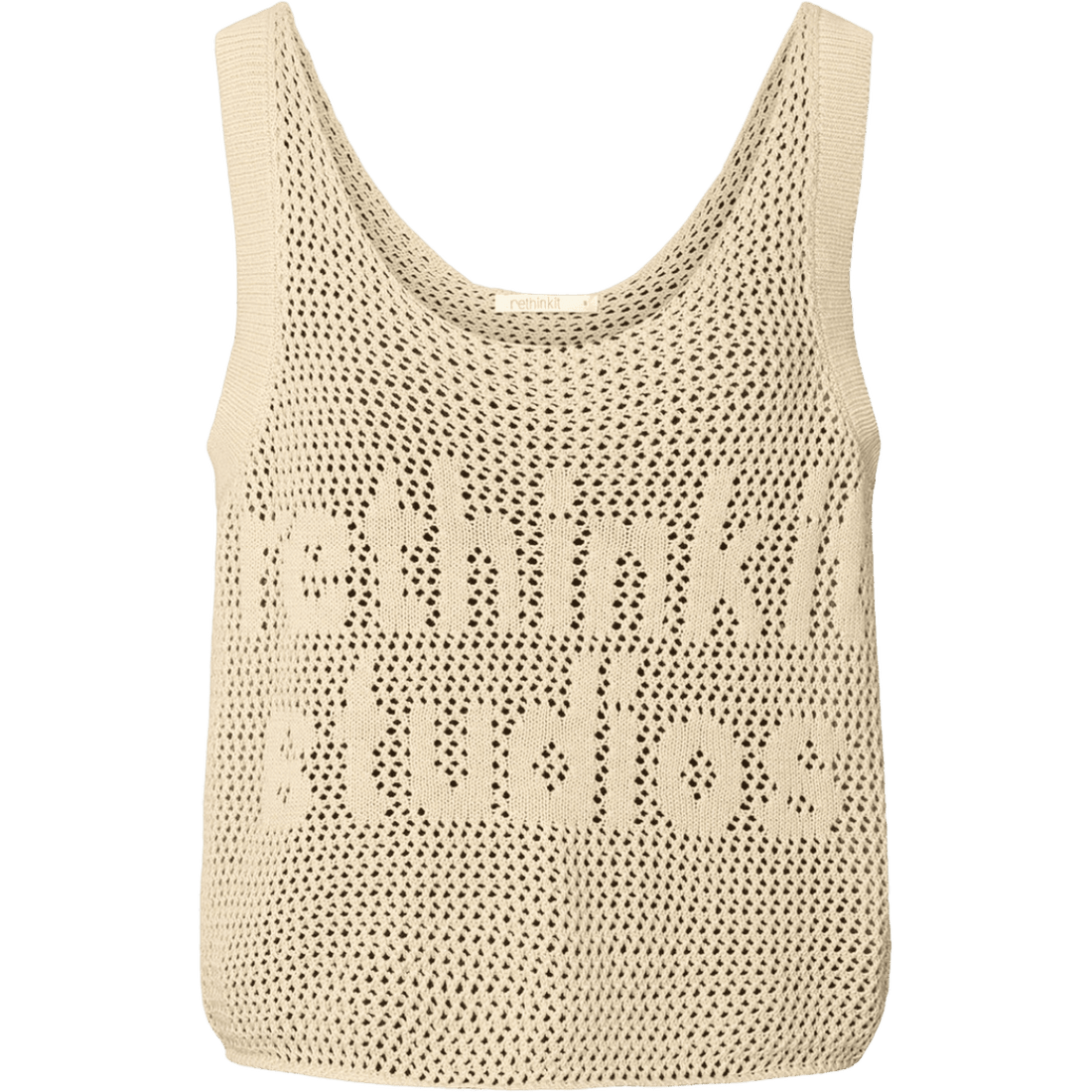 Strikket Top - Oyster Grey