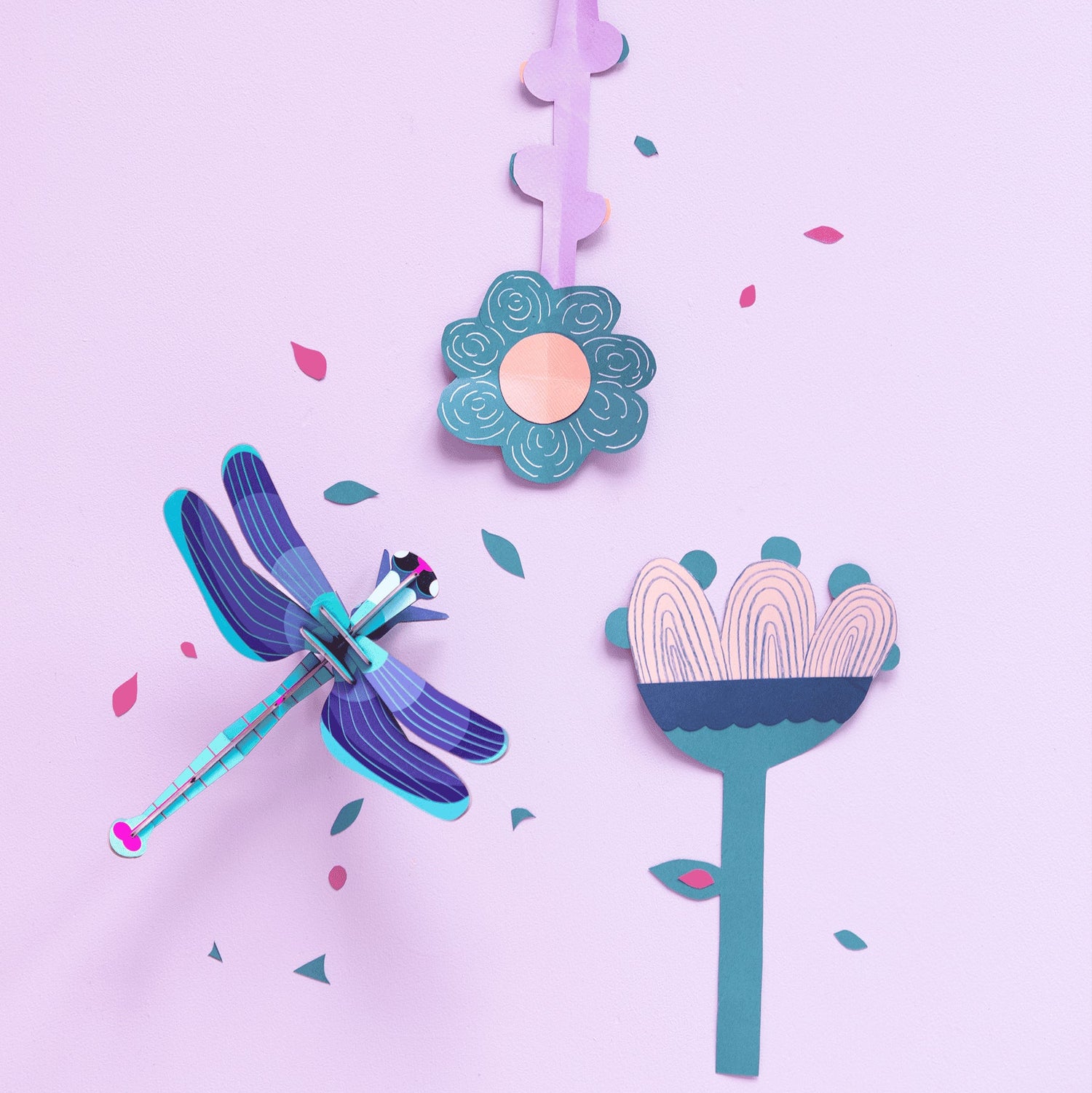 Vægdekoration - Sapphire Dragonfly