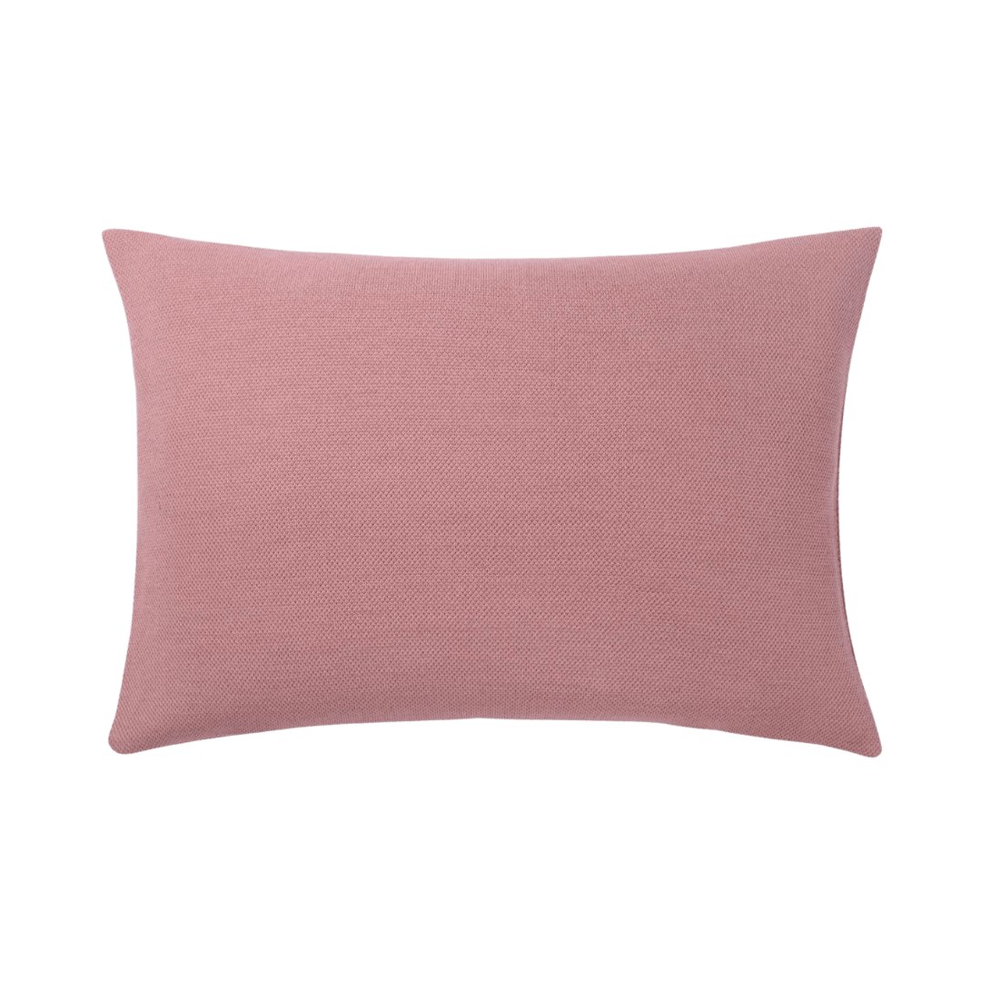 Lyserød strikpude fra Sibin Linnebjerg