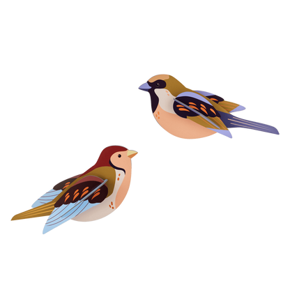 Vægdekoration - Sparrows