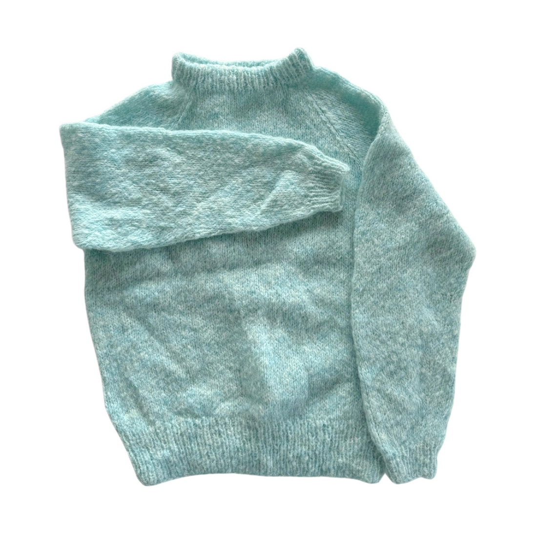 Ida Striktrøje - Alpacamix - Aqua