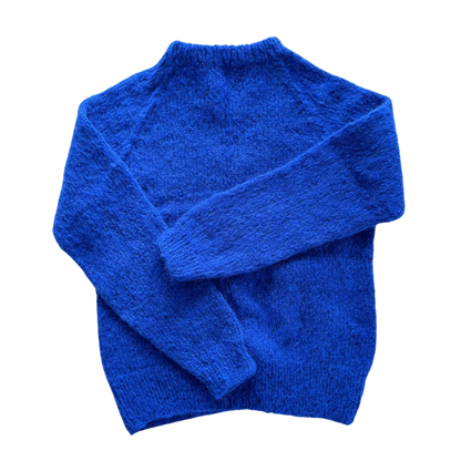 Ida Striktrøje - Alpacamix - Cobolt Blue