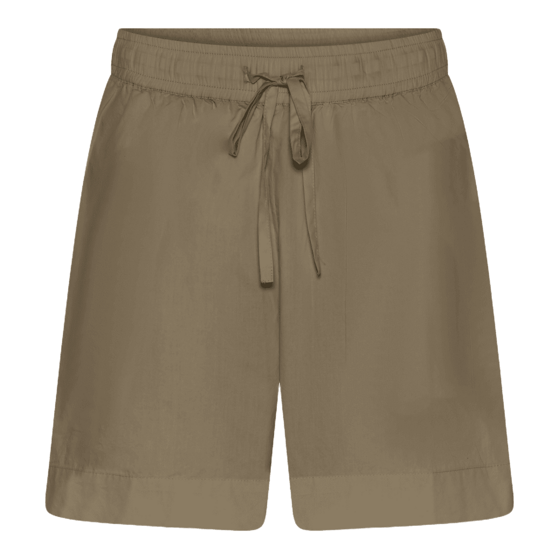 Sydney shorts fra FRAU med snørre i taljen. Disse er i bomuld og i khaki