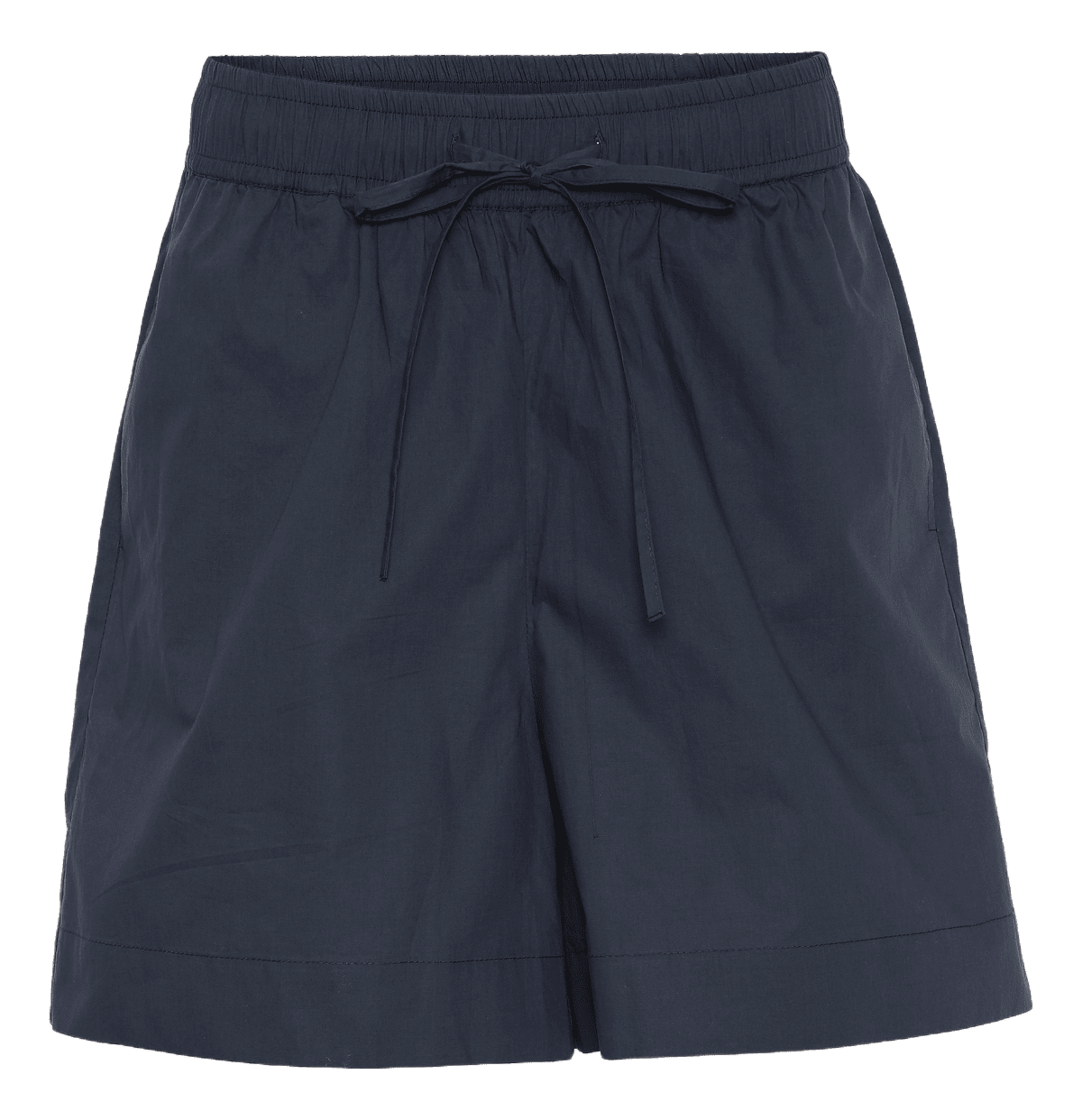 Sydney shorts fra FRAU med snørre i taljen. Disse er i bomuld og i blå