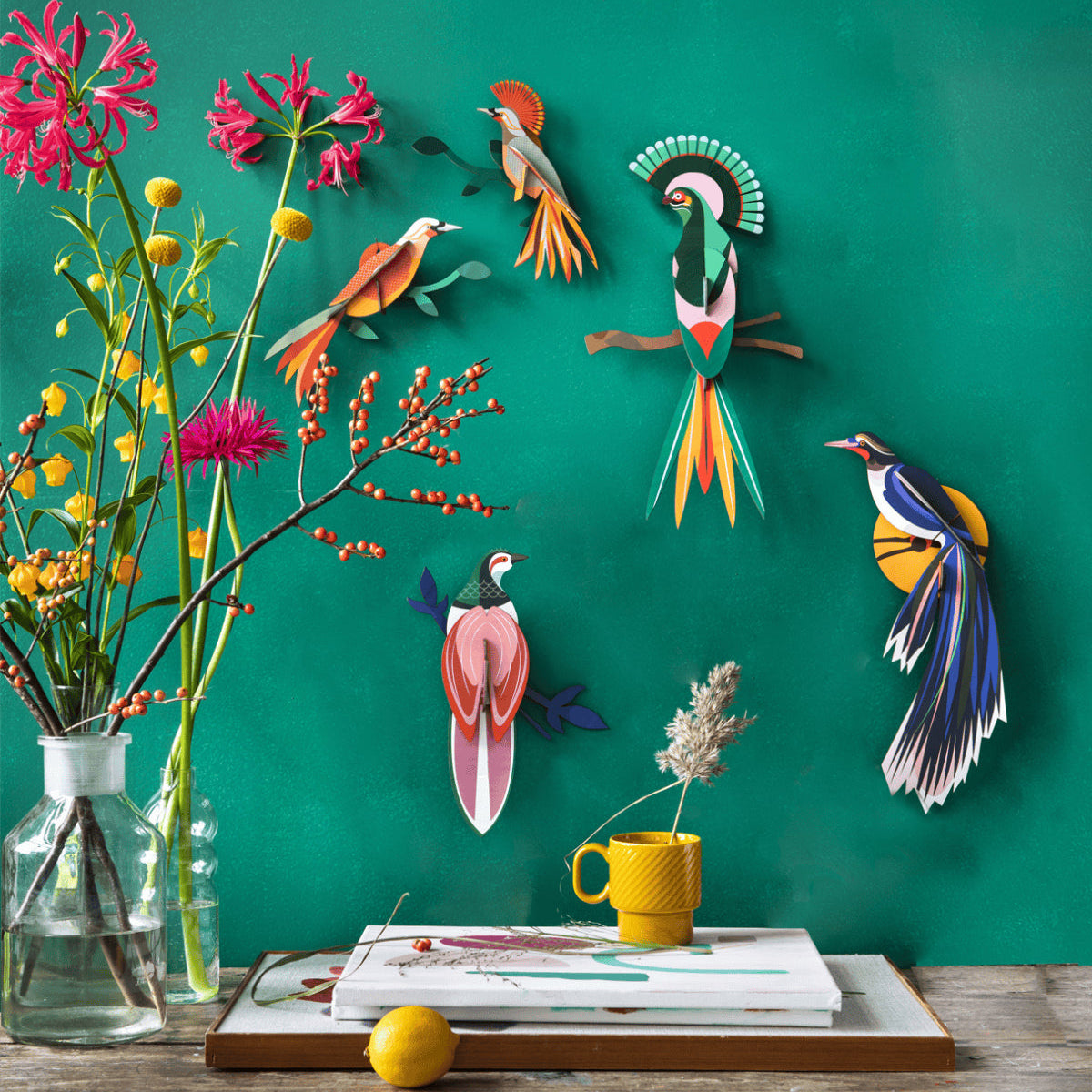 Vægdekoration - Paradise Bird, Flores