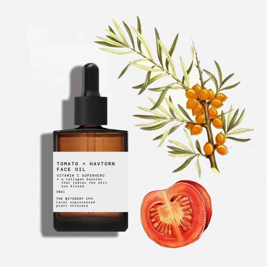 Sun Kissed Face Oil - Vitamin C Tomato and Havtorn, 30ml fra The Witchery CPH