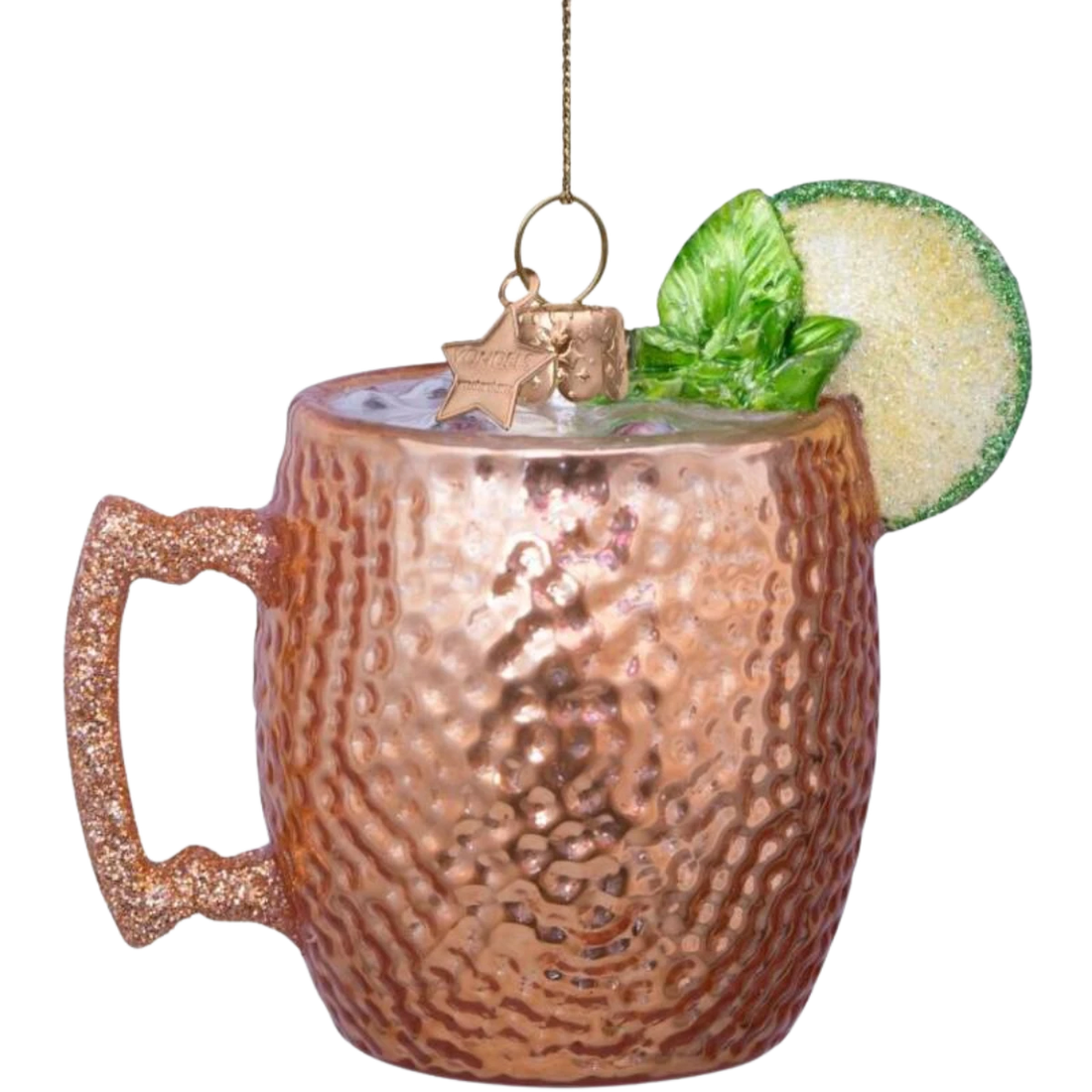 Julekugle der forestiller drinken moscow mule