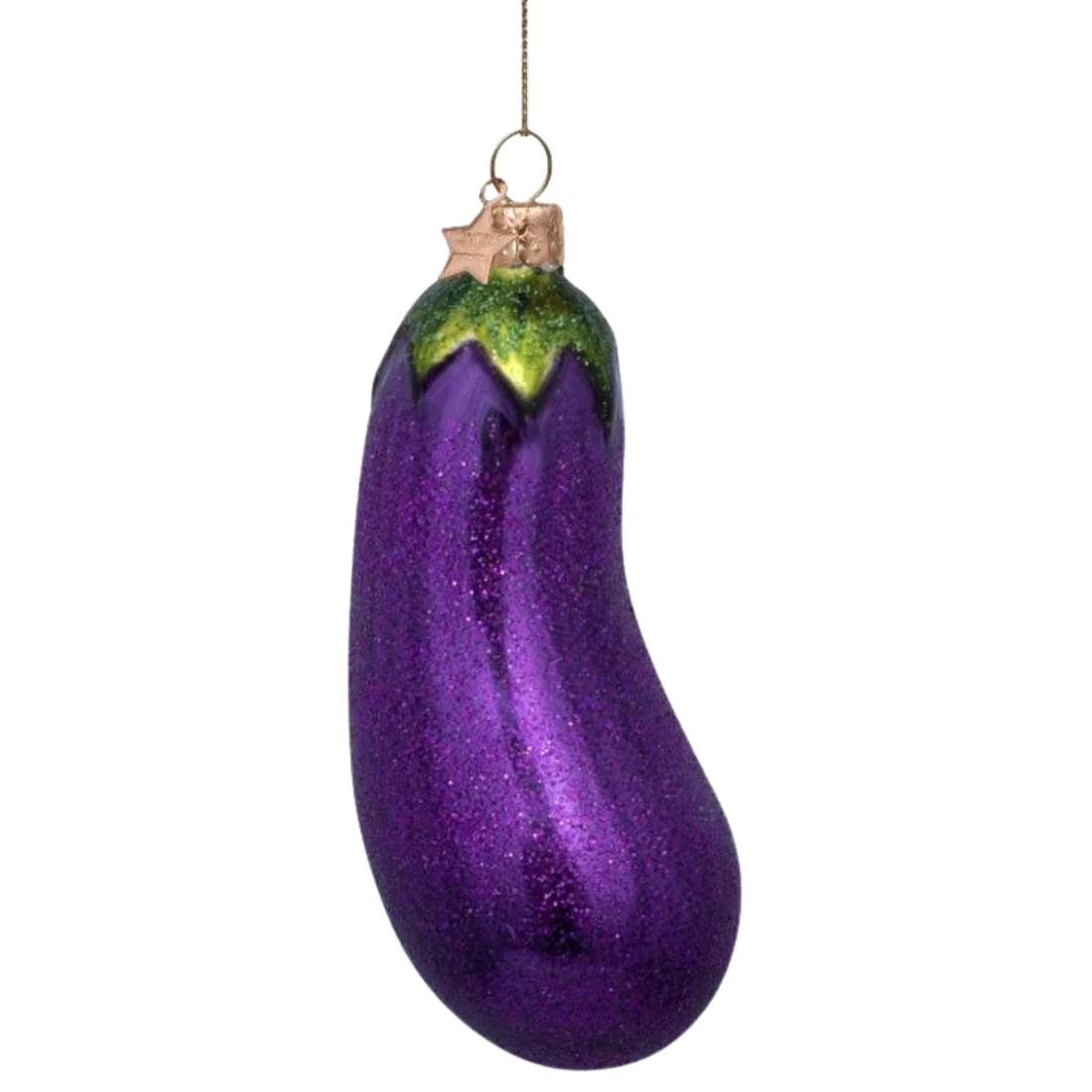 Lilla aubergine julekugle