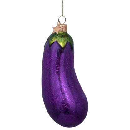 Lilla aubergine julekugle