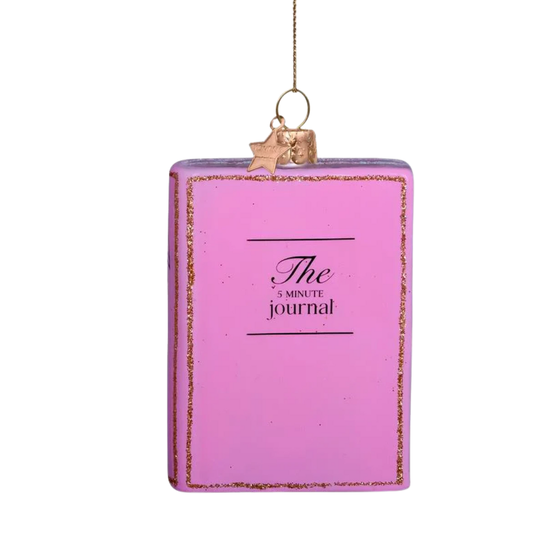 The 5 minute journal som pink julekugle