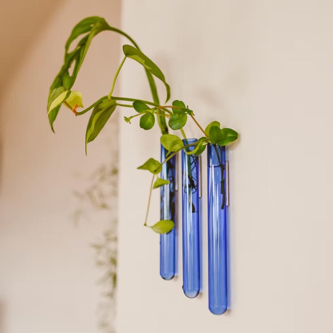 Walleaf 3-Pak, Vægvase - Light Blue