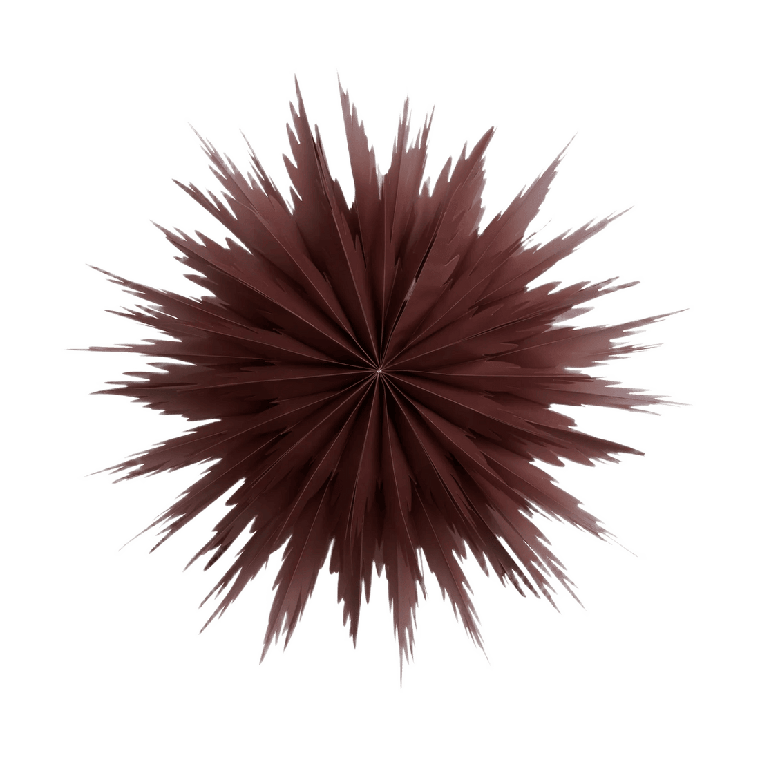 Liz er en bordeaux rød papirsstjerne fra Watt & Veke - perfekt til jul og som højtidspynt!