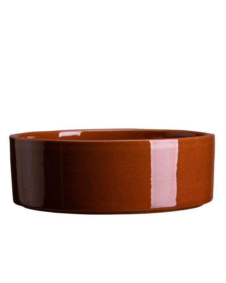 Fin glaseret underskål i farven rusty red, fra The Hoff Collection af Bergs Potter