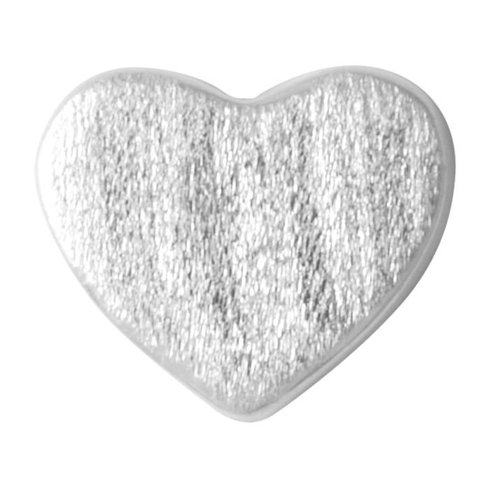 Hjerteformet ørestik i  sølv, fra Lulu Copenhagen