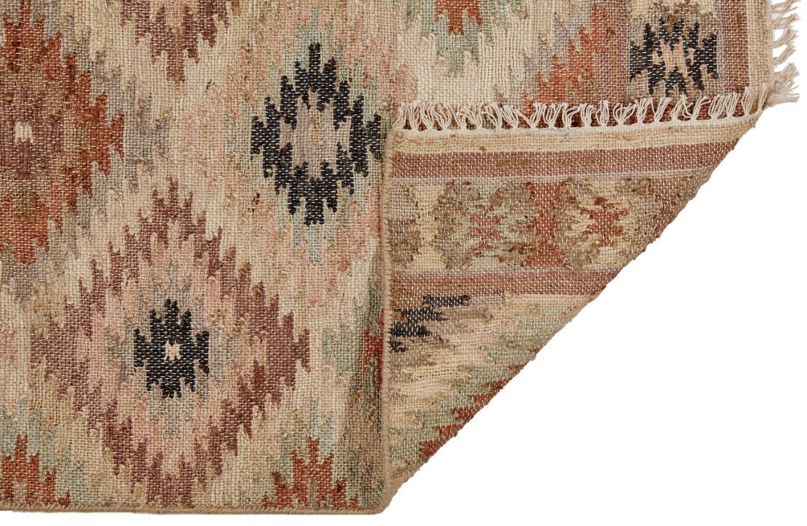 Puebla - Jute Kelim Løber - Earth