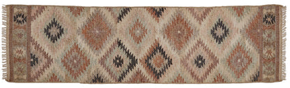 Puebla - Jute Kelim Løber - Earth