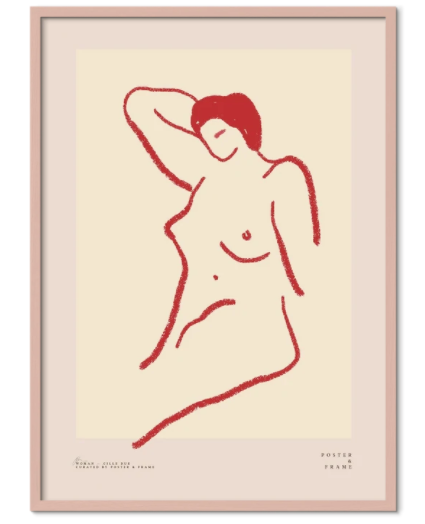 Cille Due x Poster & Frame, Woman (A3) Plakat