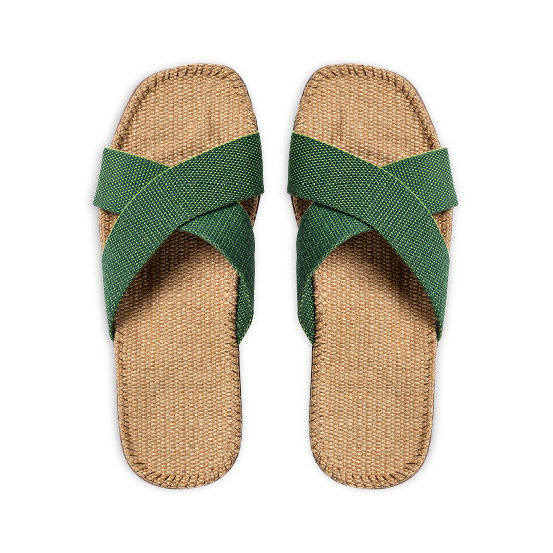 Unisex sandaler fra shangies i farven groovy grass (grøn)