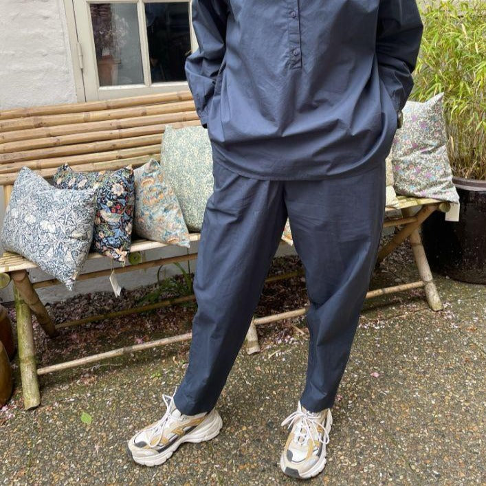 Oslo, Mørkeblå Bukser i 100% Økologisk Bomuld