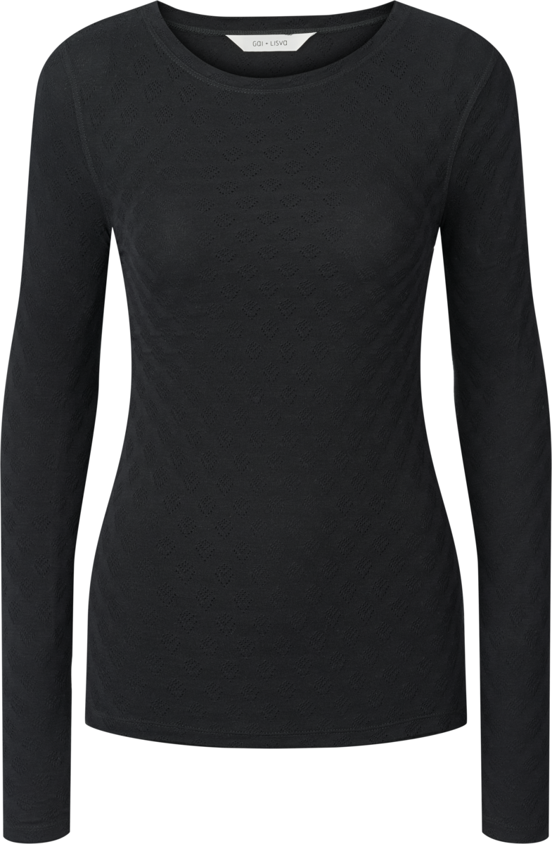 Gai+Lisva, Fermi Silke Bluse, Limo Black