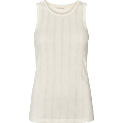 Gai+Lisva tanktop i 100 % bomuld og i en fin off white farve