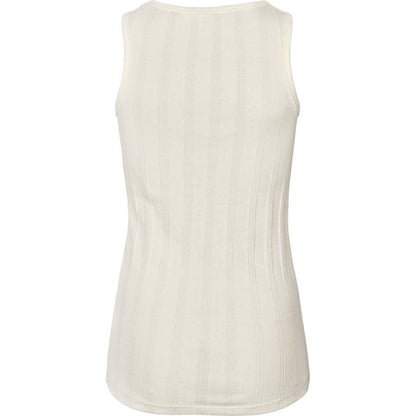 Gai+Lisva tanktop i 100 % bomuld og i en fin off white farve