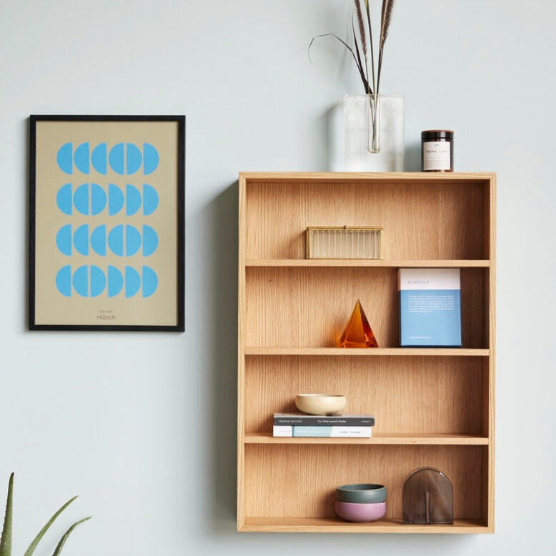 Small egetræshylde til kopper