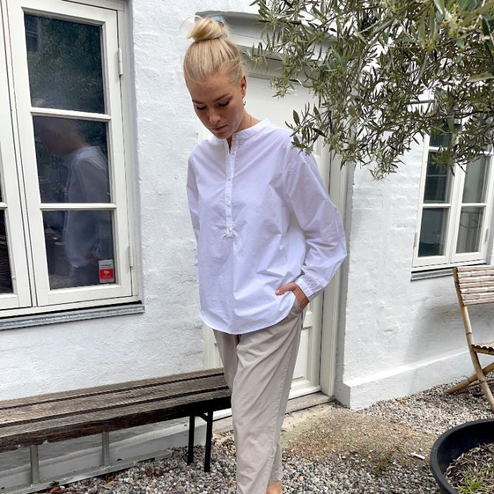 Madrid, Skjorte i Økologisk Bomuld, i Hvid