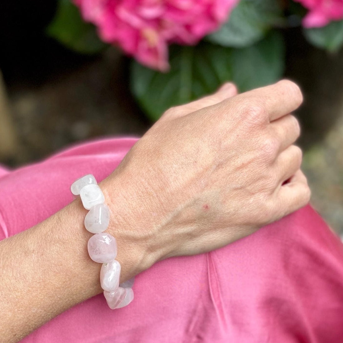 Armbånd Med Rosakvarts