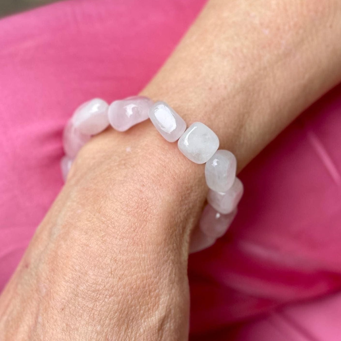 Armbånd Med Rosakvarts