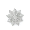 Elegant snefnug ornament foldet i bæredygtigt genbrugspapir.  Den magnetiske lukkefunktion gør julekuglen nem at åbne og folde sammen igen. Perfekt til juletræet eller som del af hjemmelavet juledekoration. Snowflake kommer i 2 størrelser