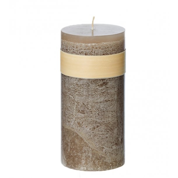 Timber, Allergivenlige Bloklys (6 størrelser) - Taupe