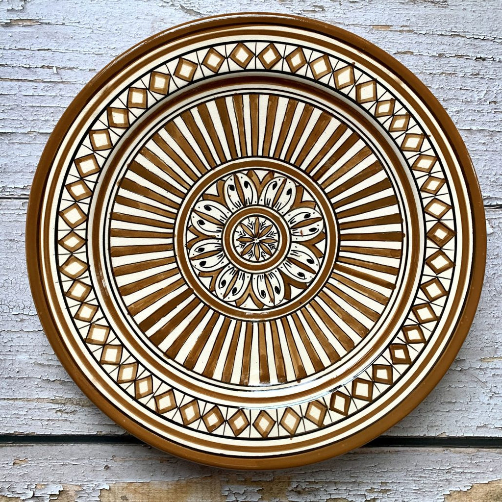 brun marokkansk keramikfad fra wetendorf i model 'tilde'